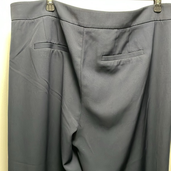 Eloquii Navy Gold Button Embellishment Wide Leg Pant Size 20 - Picture 6 of 7